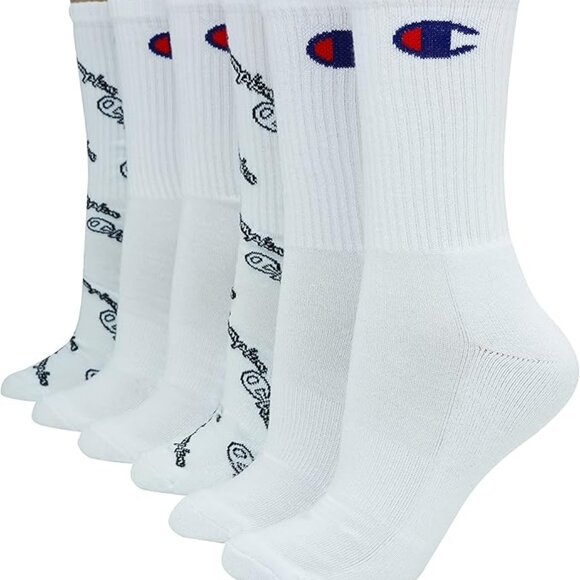 Champion Women's Socks, Double Dry Socks, Crew, Ankle, and No Show, 6-Pack (5-9) - Picture 1 of 4